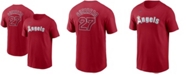 Nike Men's Vladimir Guerrero Red Los Angeles Angels Cooperstown Collection Name Number T-shirt
